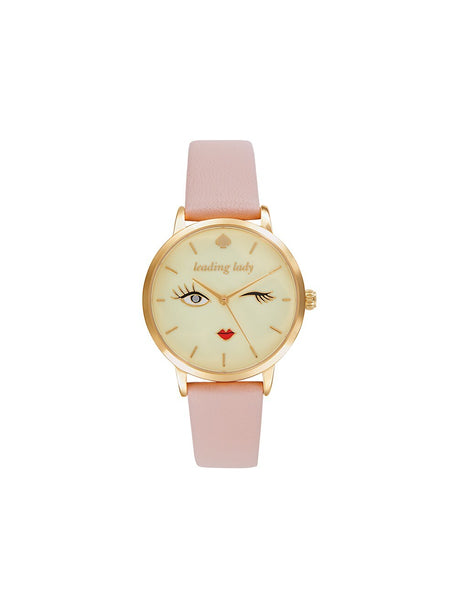 Kate Spade New York Metro Leading Lady 34MM Stainless Steel & Leather Watch