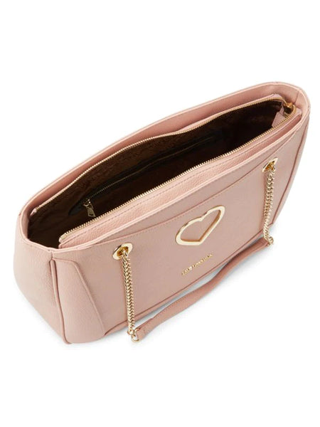 Love Moschino Heart & Chain Shoulder Bag - Pink