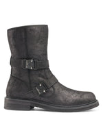 Karl Lagerfeld Paris Faux Shearling Biker Boots - HIGHSTREET.CO.ZA