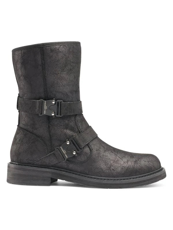 Karl Lagerfeld Paris Faux Shearling Biker Boots - HIGHSTREET.CO.ZA
