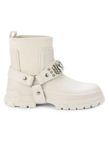 Karl Lagerfeld Rami Lug Sole Ankle Boots - Soft White