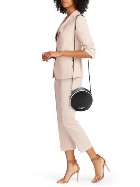 Karl Lagerfeld Abrielle Leather Round Crossbody
