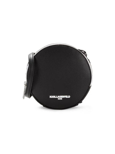 Karl Lagerfeld Abrielle Leather Round Crossbody