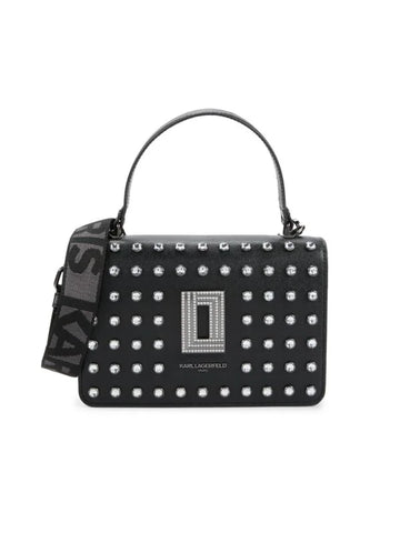 Karl Lagerfeld Simone Crystals Leather Crossbody Bag