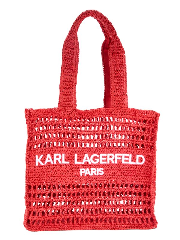 Karl Lagerfeld Antibes Woven Paper Tote