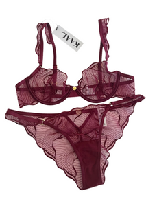 KAAL Red Pearl Lingerie Set