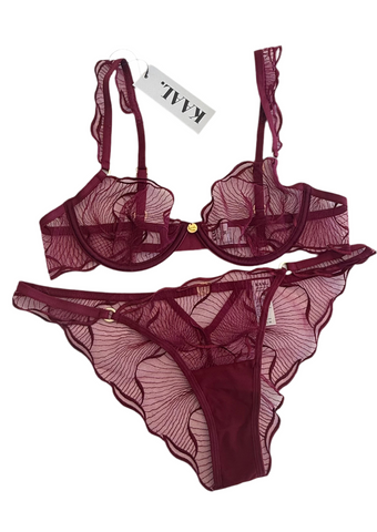 KAAL Red Pearl Lingerie Set