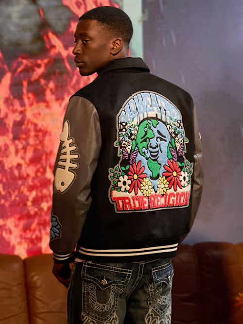 True Religion BX x TR Patch Varsity Jacket - HIGHSTREET.CO.ZA