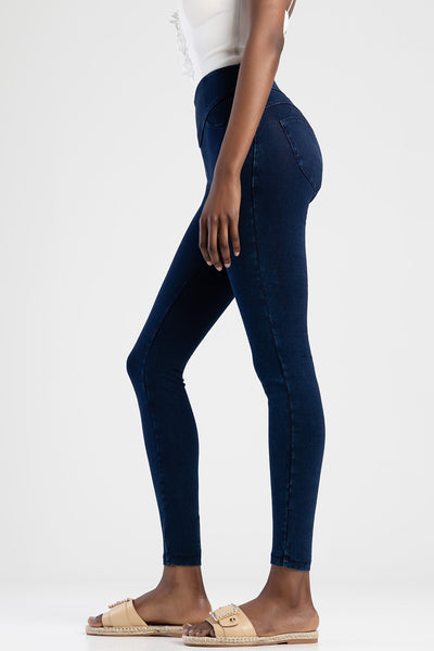 Sissy Boy "Peaches" Sculpt Knot Shaper Legging - Indigo