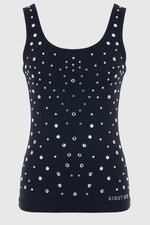 Sissy Boy Fashion Black Vest With All Over Bling - HIGHSTREET.CO.ZA