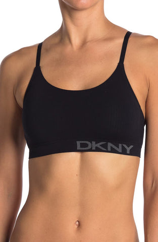 DKNY Rib Knit Scoop Bralette