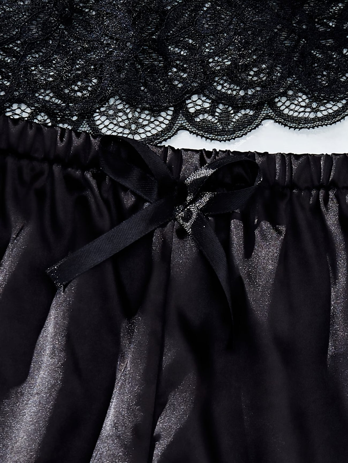 Fétiche Midnight Satin Lounge Set - HIGHSTREET.CO.ZA