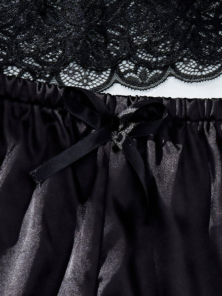 Fétiche Midnight Satin Lounge Set - HIGHSTREET.CO.ZA