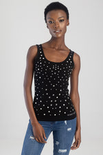 Sissy Boy Fashion Black Vest With All Over Bling - HIGHSTREET.CO.ZA