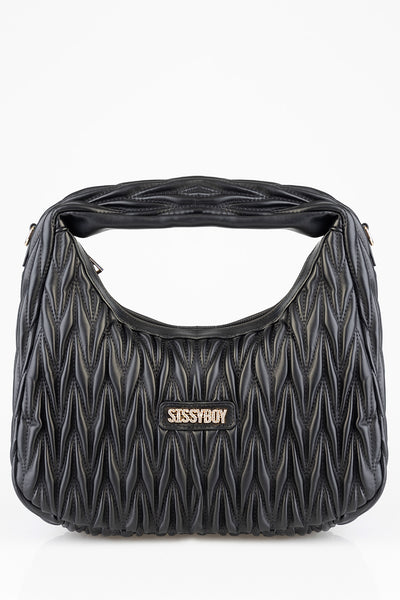 SISSY BOY QUILTED SHOULDER BAG - BLACK