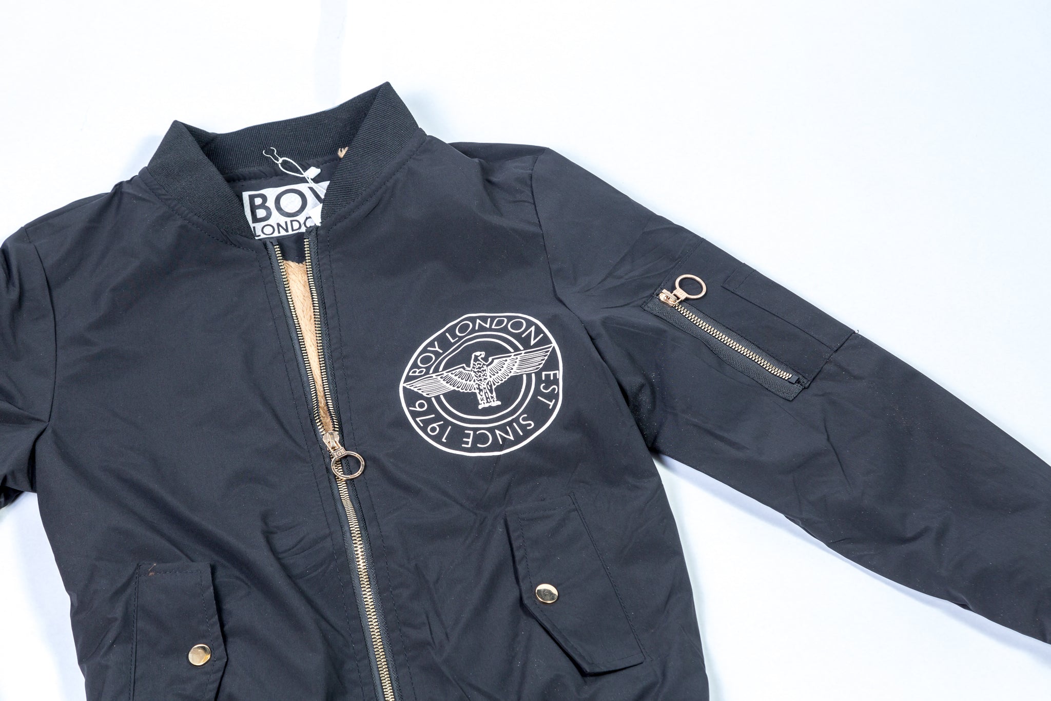 BOY LONDON -  LADIES BLACK BOMBER JACKET