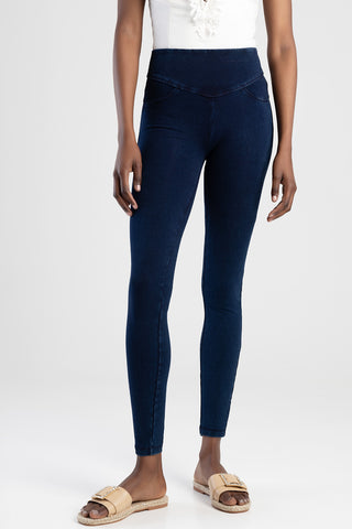 Sissy Boy "Peaches" Sculpt Knot Shaper Legging - Indigo