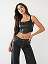 True Religion Faux Leather Corset - HIGHSTREET.CO.ZA
