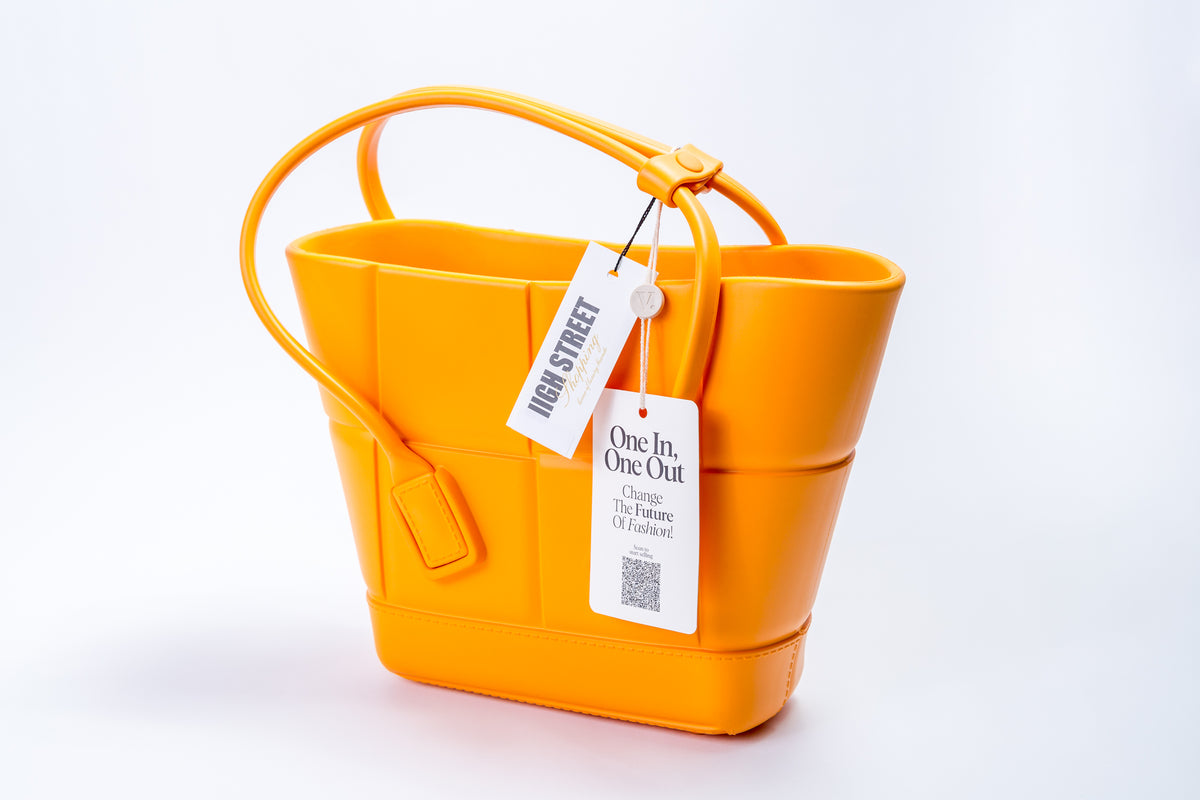 Bottega Veneta Arco Rubber Bag | Tangerine - HIGHSTREET.CO.ZA