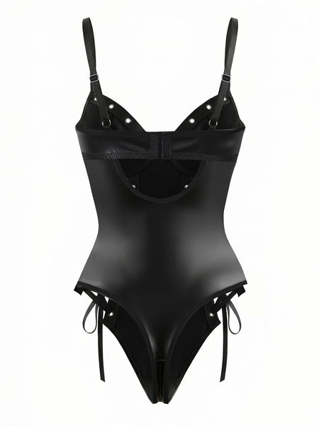 Fétiche Noir Lace-Up Bodysuit - HIGHSTREET.CO.ZA