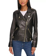 Karl Lagerfeld Paris Vegan Leather Moto Jacket - HIGHSTREET.CO.ZA