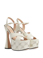 Gucci Interlocking G Studded Platform Sandals | Mystic White - HIGHSTREET.CO.ZA