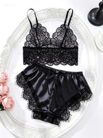Fétiche Midnight Satin Lounge Set - HIGHSTREET.CO.ZA