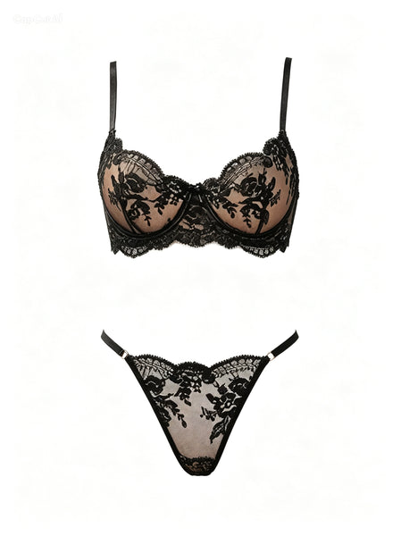 Fétiche Obsidian Lace Set - HIGHSTREET.CO.ZA