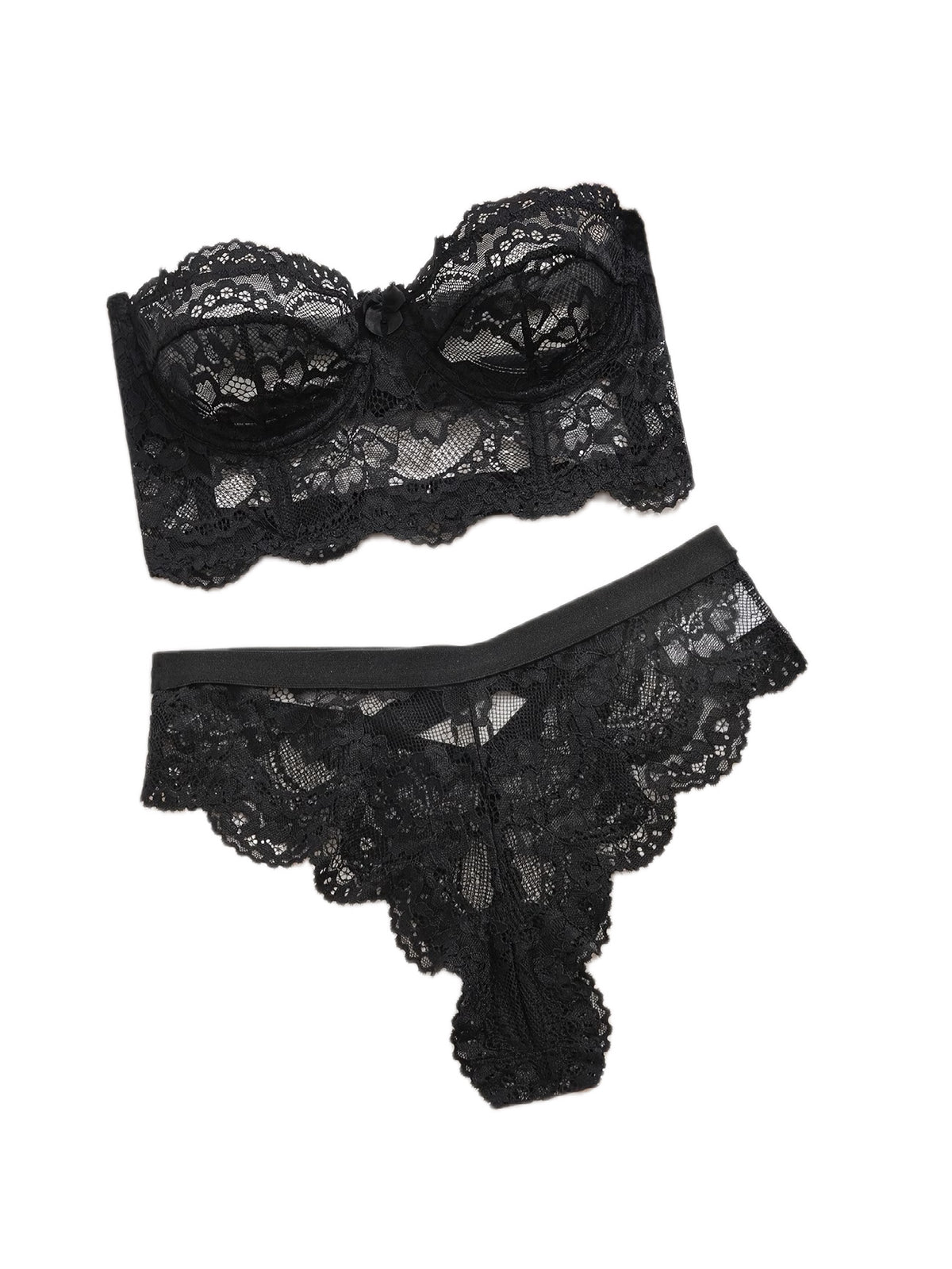 Fétiche Noir Lace Set - HIGHSTREET.CO.ZA