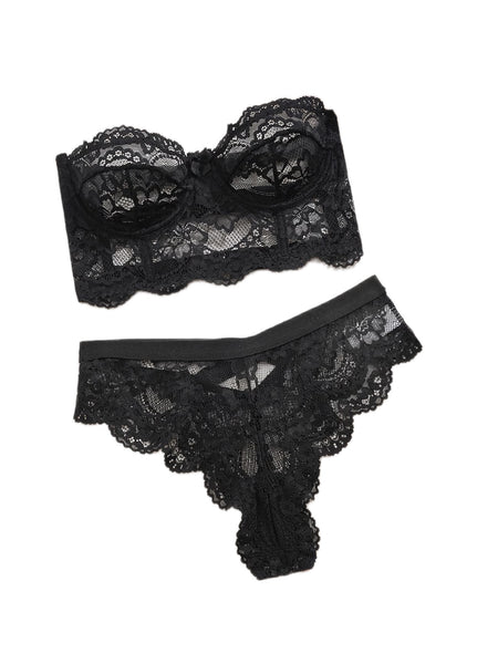 Fétiche Noir Lace Set - HIGHSTREET.CO.ZA