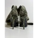 Saint Laurent Talia Crushed Velvet Thigh High Boots - HIGHSTREET.CO.ZA