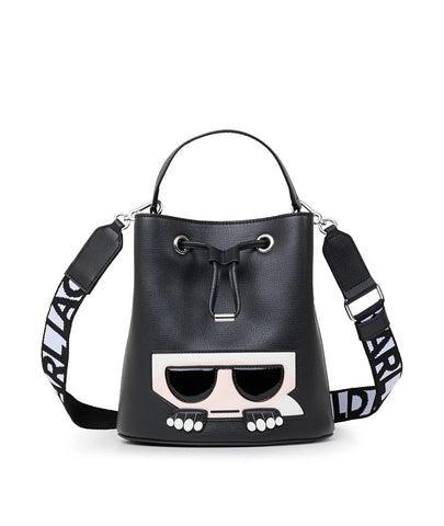 Karl Lagerfeld Maybelle Logo Strap Bucket Bag