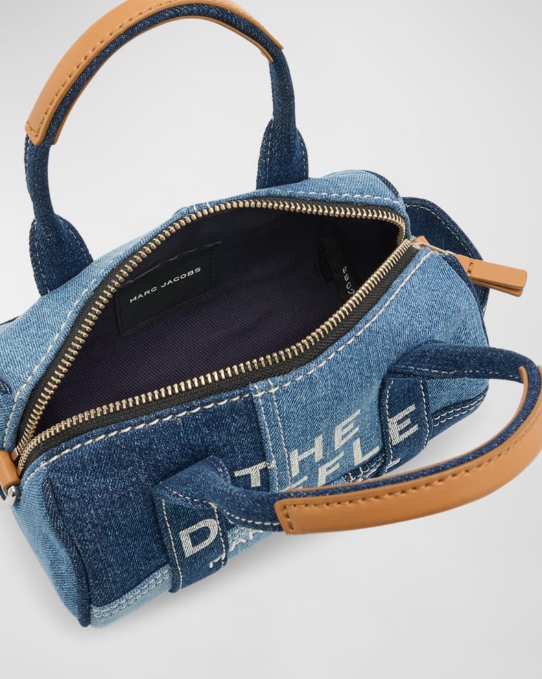 MARC JACOBS THE MINI BAG デニム Marc Jacobs The Denim Chain Dark Wash Mini Cross-Body Bag
