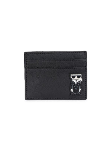 Karl Lagerfeld Paris Patch Graphic Card Holder - Black