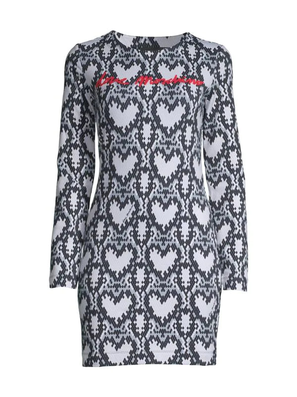 Love Moschino Heart Print Shift Dress - HIGHSTREET.CO.ZA