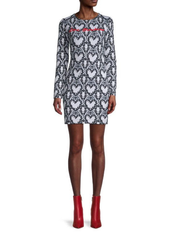 Love Moschino Heart Print Shift Dress