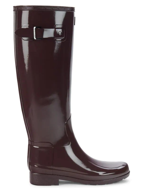 Hunter Knee-High Waterproof Boots - Cherry Brandy - HIGHSTREET.CO.ZA
