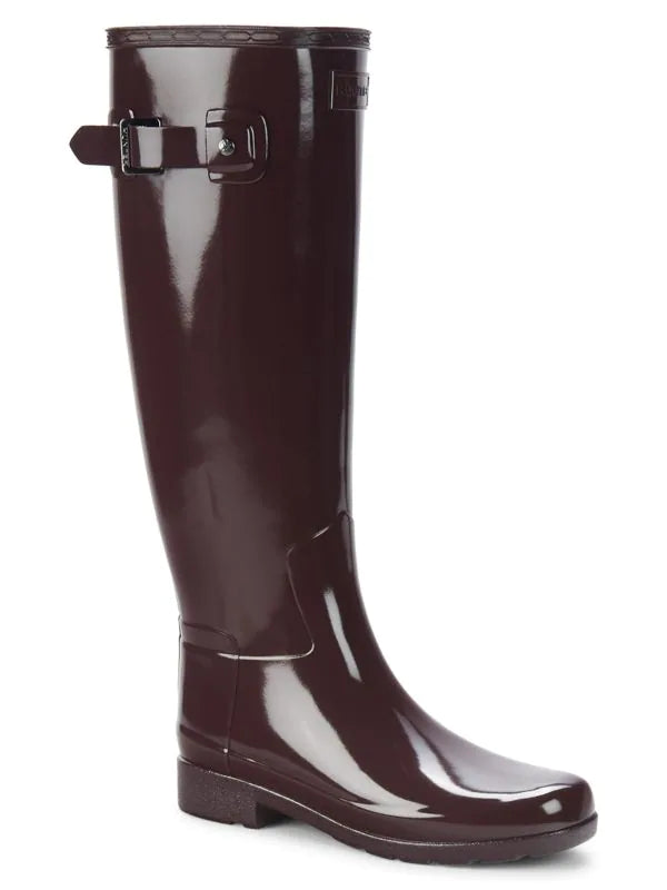 Hunter Knee-High Waterproof Boots - Cherry Brandy - HIGHSTREET.CO.ZA