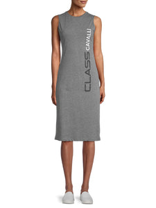 Cavalli Class Heathered Logo Dress - Grey