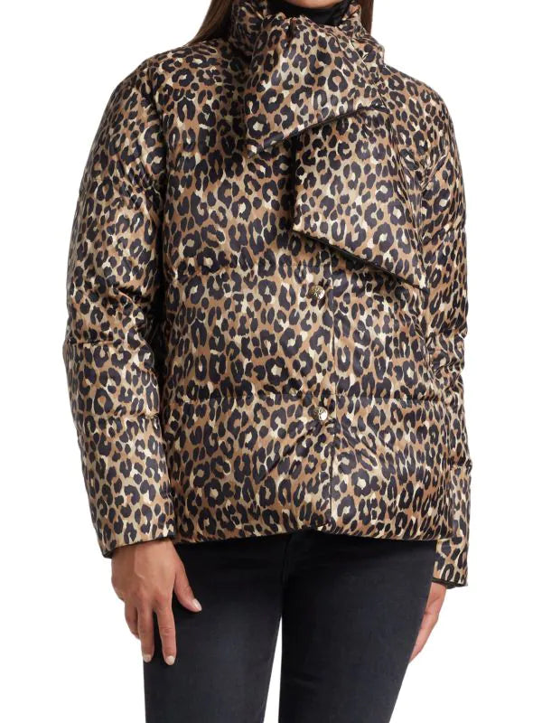 Kate Spade New York Leopard-Print Button-Front Central Puffer - Reversible - HIGHSTREET.CO.ZA