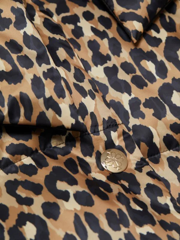 Kate Spade New York Leopard-Print Button-Front Central Puffer - Reversible - HIGHSTREET.CO.ZA