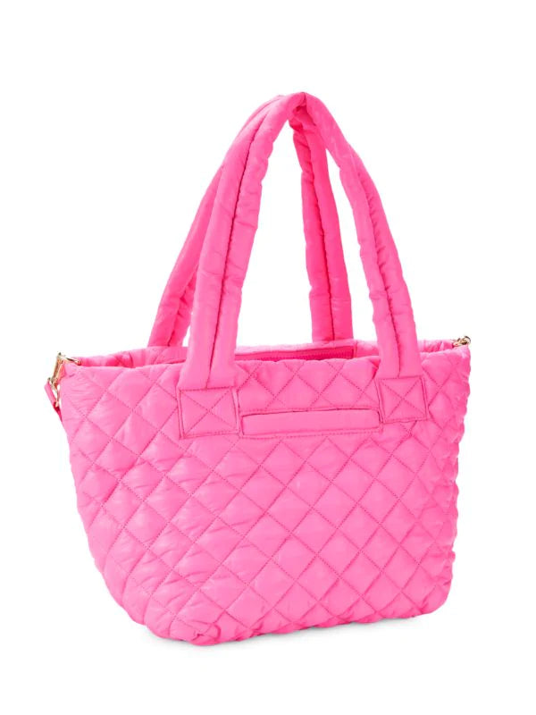 Jill & Ally Quilted Tote - Pink - HIGHSTREET.CO.ZA