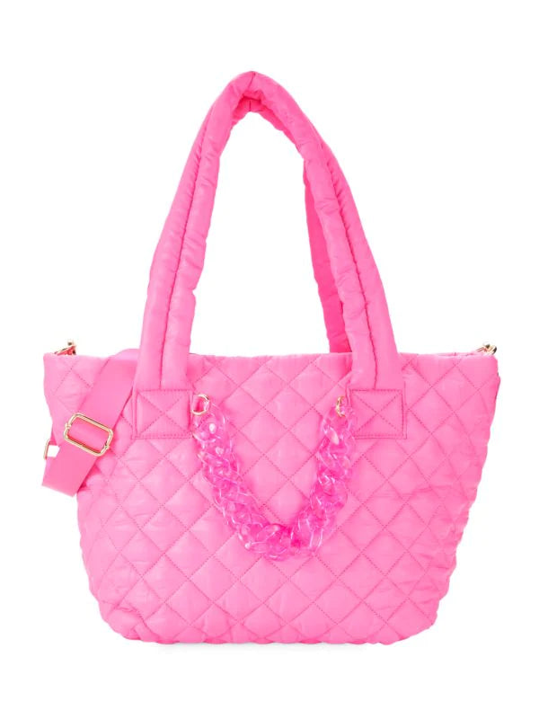 Jill & Ally Quilted Tote - Pink - HIGHSTREET.CO.ZA