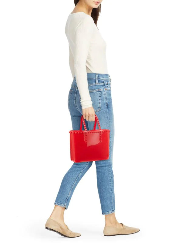Jill & Ally Studded Jelly Tote - Red - HIGHSTREET.CO.ZA