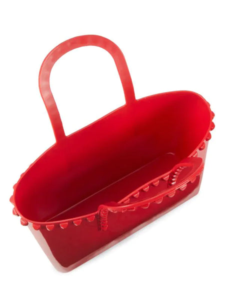 Jill & Ally Studded Jelly Tote - Red