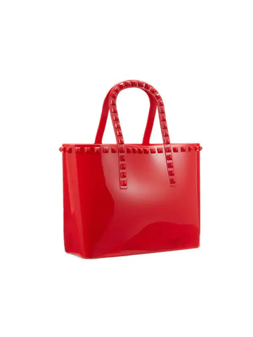 Jill & Ally Studded Jelly Tote - Red