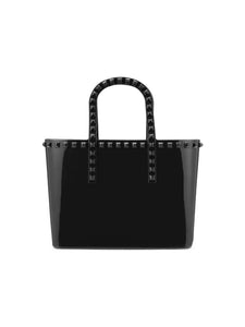 Jill & Ally Studded Jelly Tote - Black