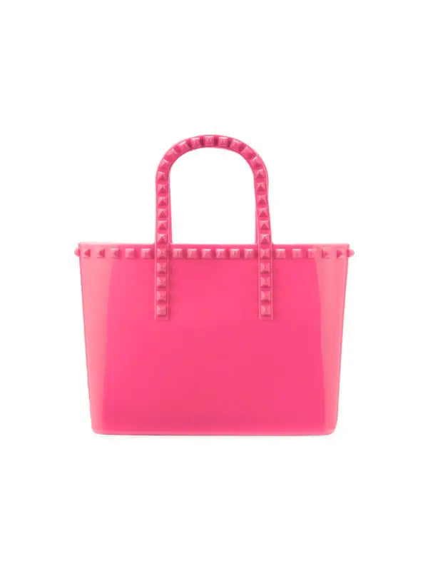 Jill & Ally Studded Jelly Tote - Pink - HIGHSTREET.CO.ZA