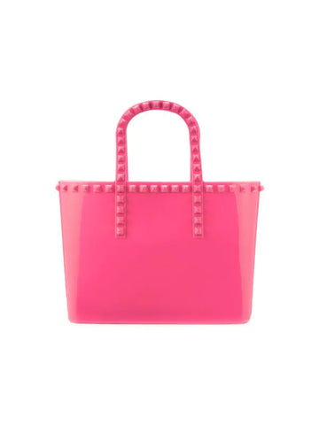Jill & Ally Studded Jelly Tote - Pink