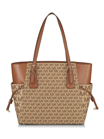 Michael Kors Voyager Linen-Blend Tote Bag - Ebony